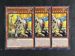 3x YuGiOh! - Sphinx of the Cycle DOOD-EN028 Common 1st Edition Near Mint - Image 1