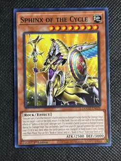 3x YuGiOh! - Sphinx of the Cycle DOOD-EN028 Common 1st Edition Near Mint - Image 2
