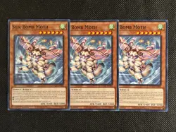 3x YuGiOh! - Silk Bomb Moth DOOD-EN088 Common 1st Edition Near Mint - Image 1