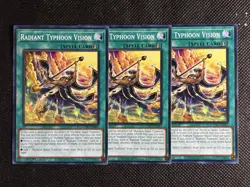 3x YuGiOh! - Radiant Typhoon Vision DOOD-EN063 Common 1st Edition Near Mint - Image 1