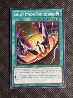 3x YuGiOh! Radiant Typhoon Manifestation DOOD-EN062 Common 1st Edition Near Mint - Image 2