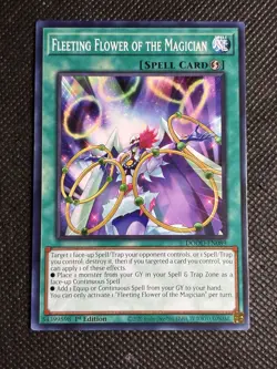 3x YuGiOh! Fleeting Flower of the Magician DOOD-EN089 Common 1st Edition Near NM - Image 2