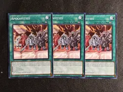 3x YuGiOh! - Apocavities DOOD-EN072 Common 1st Edition Near Mint - Image 1