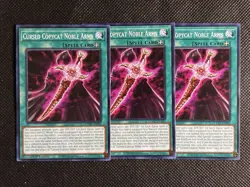 3x YuGiOh! - Cursed Copycat Noble Arms DOOD-EN082 Common 1st Edition Near Mint - Image 1
