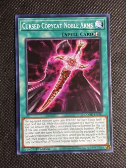 3x YuGiOh! - Cursed Copycat Noble Arms DOOD-EN082 Common 1st Edition Near Mint - Image 2