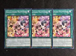 3x YuGiOh! - Solfachord Happiness DOOD-EN065 Common 1st Edition Near Mint - Image 1