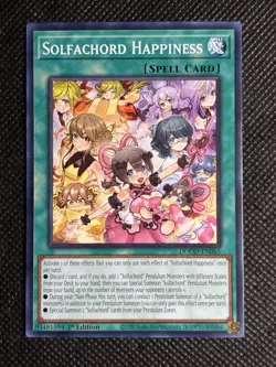 3x YuGiOh! - Solfachord Happiness DOOD-EN065 Common 1st Edition Near Mint - Image 2