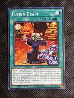 3x YuGiOh! - Fusion Draft DOOD-EN070 Common 1st Edition Near Mint - Image 2