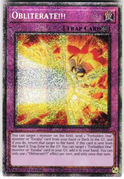 Obliterate!!! MP25-EN029 Yugioh TCG Starlight Rare NM - Image 1
