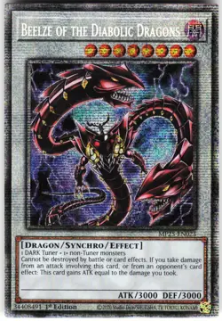 Beelze of the Diabolic Dragons MP25-EN023 Yugioh TCG Starlight Rare NM - Image 1