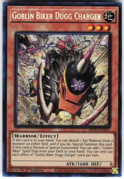 Goblin Biker Dugg Charger MP25-EN051 Yugioh TCG Prismatic Secret Rare NM - Image 1