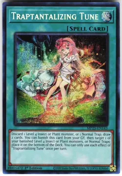Traptantalizing Tune MP25-EN143 Yugioh TCG Prismatic Secret Rare NM - Image 1