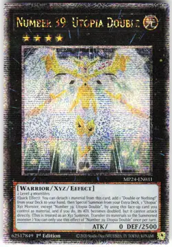 Number 39: Utopia Double (Quarter Century Secret Rare) MP24-EN031 Yugioh TCG NM - Image 1