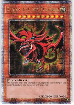 Slifer the Sky Dragon (Quarter Century Secret Rare) LC01-EN002 Yugioh TCG LP - Image 1