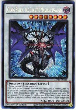 Chaos Ruler, the Chaotic Magical Dragon MP25-EN150 Yugioh TCG Prismatic Secret - Image 1