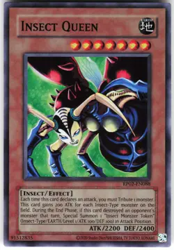 Insect Queen RP02-EN088 Yugioh TCG Super Rare NM - Image 1