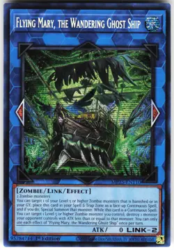 Flying Mary, the Wandering Ghost Ship MP25-EN110 Yugioh TCG Prismatic Secret Rar - Image 1