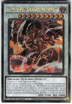 Tyrant Red Dragon Archfiend (Quarter Century Secret Rare) MP24-EN043 Yugioh TCG - Image 1