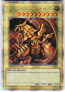 The Winged Dragon of Ra (Quarter Century Secret Rare) LC01-EN003 Yugioh TCG NM - Image 1
