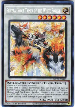 Silvera, Wolf Tamer of the White Forest MP25-EN086 Yugioh TCG Prismatic Secret - Image 1