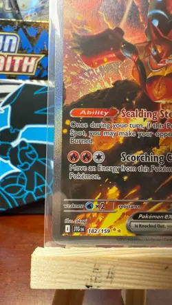 Volcanion EX (182/159 Journey Together) Special Illustration Pokemon Card- LP/NM - Image 4
