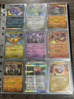 Pokemon English 151 Master Set Help Binder With 90 NM Cards See Pics OBO - Image 1