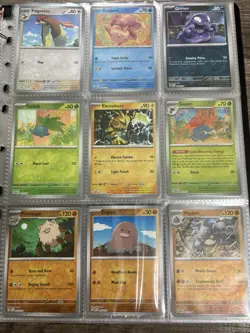 Pokemon English 151 Master Set Help Binder With 90 NM Cards See Pics OBO - Image 3