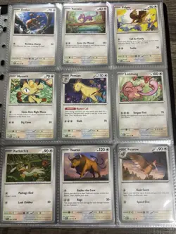 Pokemon English 151 Master Set Help Binder With 90 NM Cards See Pics OBO - Image 4