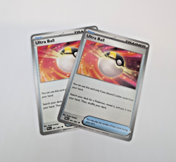 Scarlet and Violet Paldean Fates Trainer Ultra Ball 091/091 x2 2 Cards - Image 1