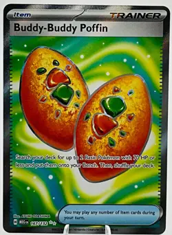 Buddy Buddy Poffin 167/132 Mega Evolution Secret Rare Pokemon Card NM-MINT FA - Image 1