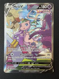 Pokemon TCG Mew v Alternate Full Art Holo Rare Card 251/264 Swsh08 - Image 1