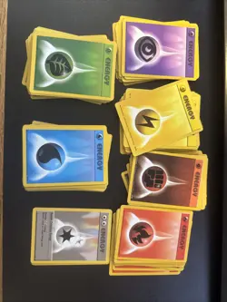 Pokemon Base Set Energy Card Unlimtied Lot of 100+Cards 1999 Wotc LP To HP - Image 2