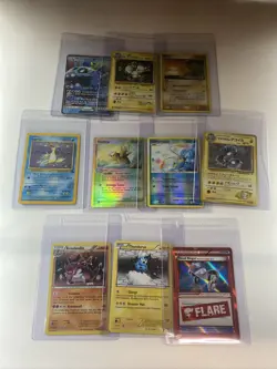 Vintage Pokemon TCG Lot of 10 WOTC era cards: Rare Or Holo HP-NM - Image 1
