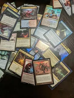 MTG Cards Bulk Foils commons uncommons rares tokens w/ fatpack box - Image 2