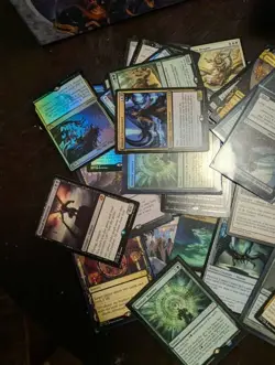MTG Cards Bulk Foils commons uncommons rares tokens w/ fatpack box - Image 3