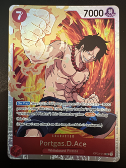 Portgas D. Ace OP02-013 SR Super Rare | One Piece Card Game | Paramount War - Image 1