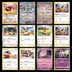 Pokemon Card Lot Sylveon ex 041/131 Vaporeon ex 023/131 Jungle Eevee 12 Cards NM - Image 1