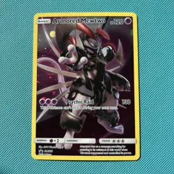 Pokemon Armoured Mewtwo Black Star Promo SM228 Pokemon Card Near Mint - Image 1