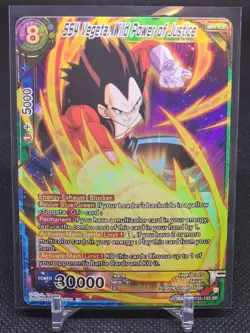 SS4 Vegeta, Wild Power of Justice BT25-133 SR Dragon Ball GT Super Card Masters - Image 1