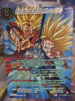 SS Son Goku & SS2 Son Gohan, Father-Son Solidarity BT21-079 SPR DBS Card - Image 1