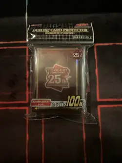 Yugioh Ocg Duelist Card Protector 25th anniversary sleeves 100pc Red US seller - Image 1