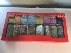 Pokemon Prismatic Evolutions 8 Mini-Tins with Promo Cards Costco - Image 1