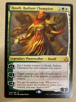 MTG 1x Huatli, Radiant Champion Rivals of Ixalan Magic the Gathering Card x1 NM - Image 1