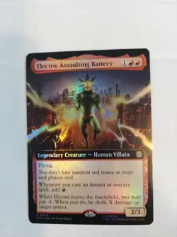 Electro, Assaulting Battery (Extended Art) Marvel's Spider-Man Foil - Image 1
