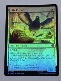 MTG Universes Beyond: Spider-man City Pigeon Foil 0004 NM - Image 1