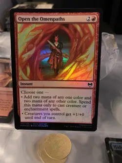 FOIL Open the Omenpaths [Kaldheim] Common MTG - Image 1