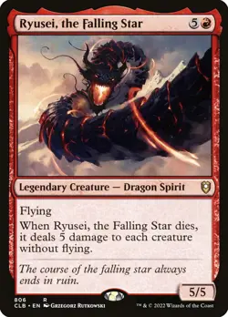 [MTG] Ryusei, the Falling Star (806) (CLB) NM - Image 1