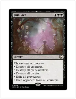 1x Final Act, Modern Horizons 3 Commander, Magic MTG NM - Image 1