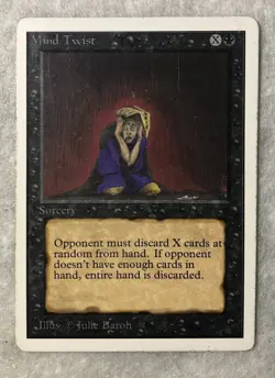 Magic the Gathering, MtG - Unlimited - Mind Twist - Image 1