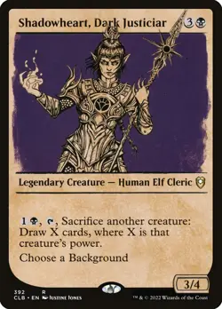 [MTG] Shadowheart, Dark Justiciar (Showcase) (392) (CLB) NM - Image 1